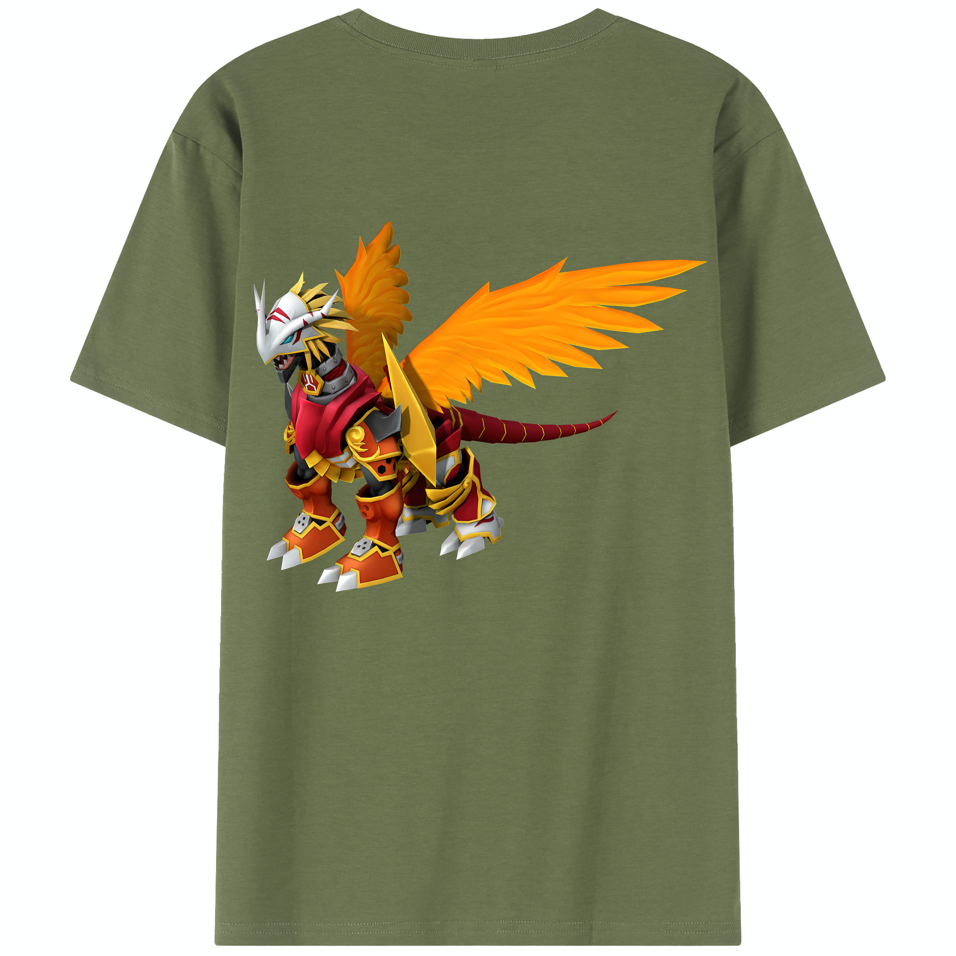 （画像用） Digimon デジタルモンスター/デジモン 綿100％半袖Tシャツ（背面プリント）